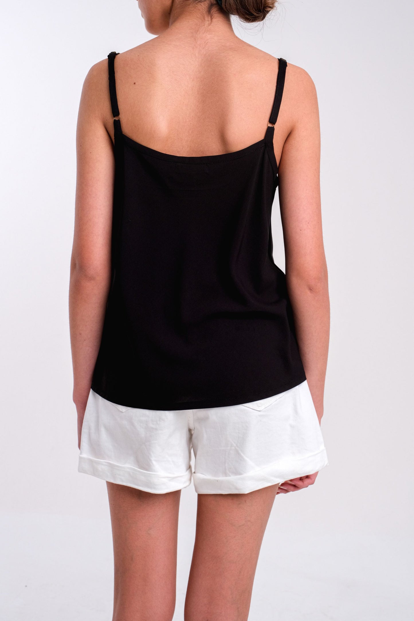 Black Camisole With Adjustable Straps | Danni