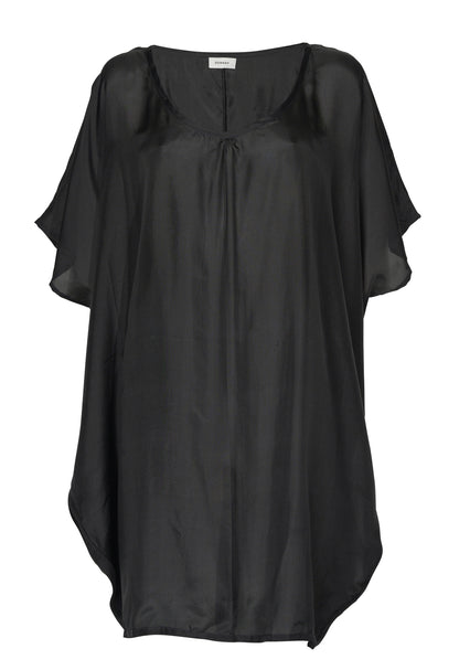 Black Silky Caftan Dress | Belinda